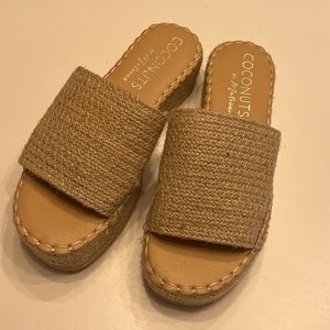 Coconuts By Matisse Del Mar Platform Slide Sandal Size 8